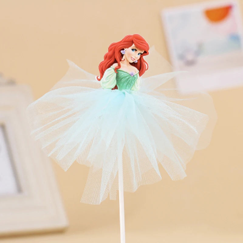 1 lote –  Bolo da Princesa Frozen Elsa e Anna, Enfeite para Cupcake, Bandeirinha para Bolo, Decoração de Festa de Aniversário para Meninas