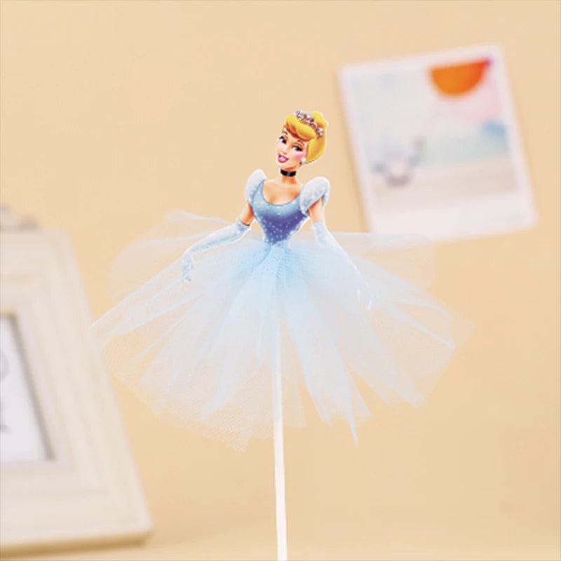 1 lote –  Bolo da Princesa Frozen Elsa e Anna, Enfeite para Cupcake, Bandeirinha para Bolo, Decoração de Festa de Aniversário para Meninas
