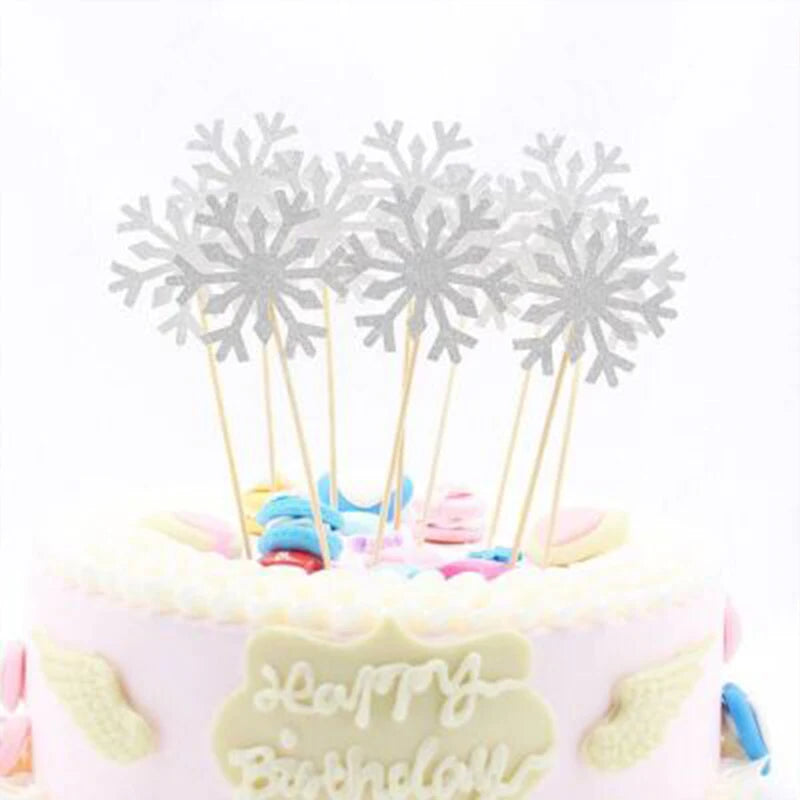 1 lote –  Bolo da Princesa Frozen Elsa e Anna, Enfeite para Cupcake, Bandeirinha para Bolo, Decoração de Festa de Aniversário para Meninas