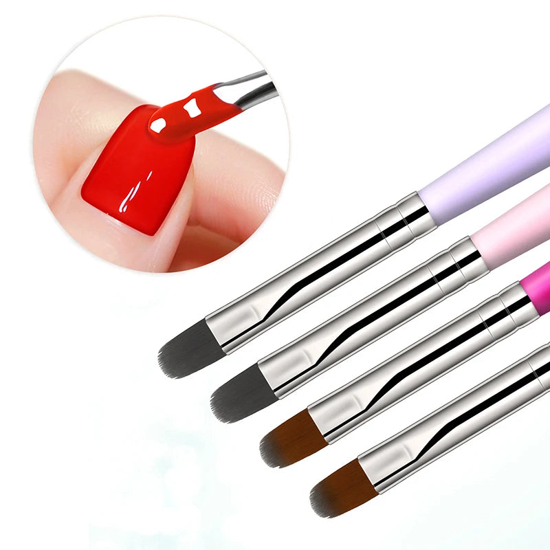 1 a 9 Peças – Pincel para Nail Art – Pontas 3D, Desenhos, Fototerapia, Acrílico, Gel UV, Extensão e Pintura