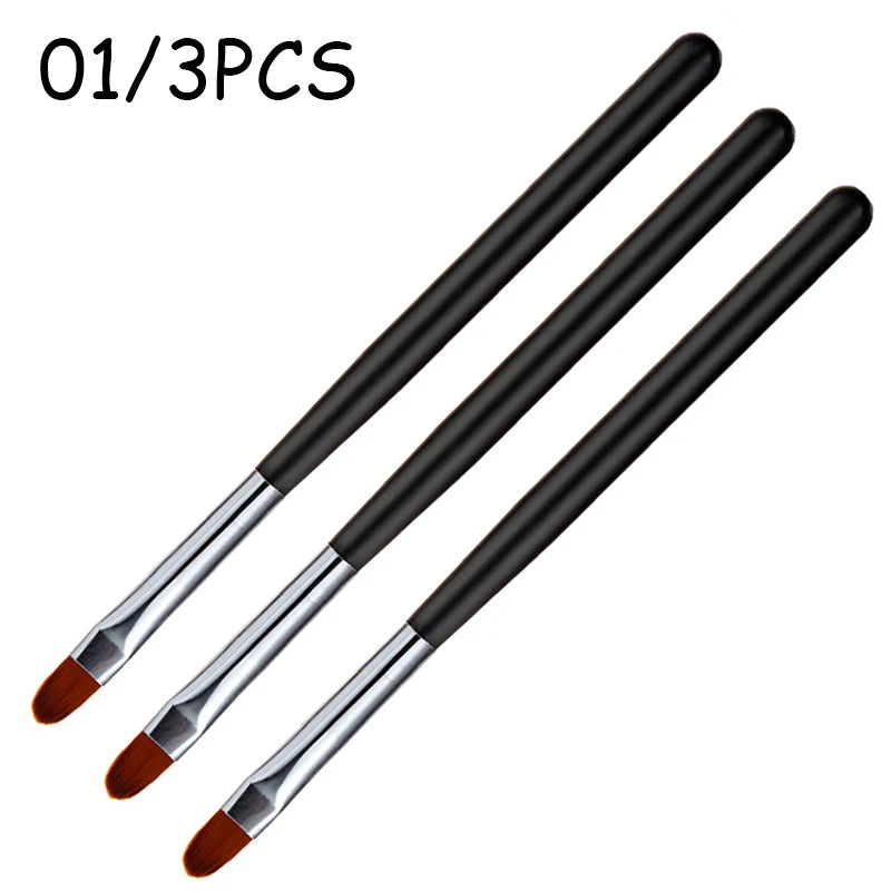 1 a 9 Peças – Pincel para Nail Art – Pontas 3D, Desenhos, Fototerapia, Acrílico, Gel UV, Extensão e Pintura