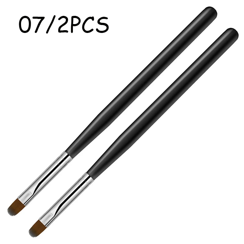 1 a 9 Peças – Pincel para Nail Art – Pontas 3D, Desenhos, Fototerapia, Acrílico, Gel UV, Extensão e Pintura